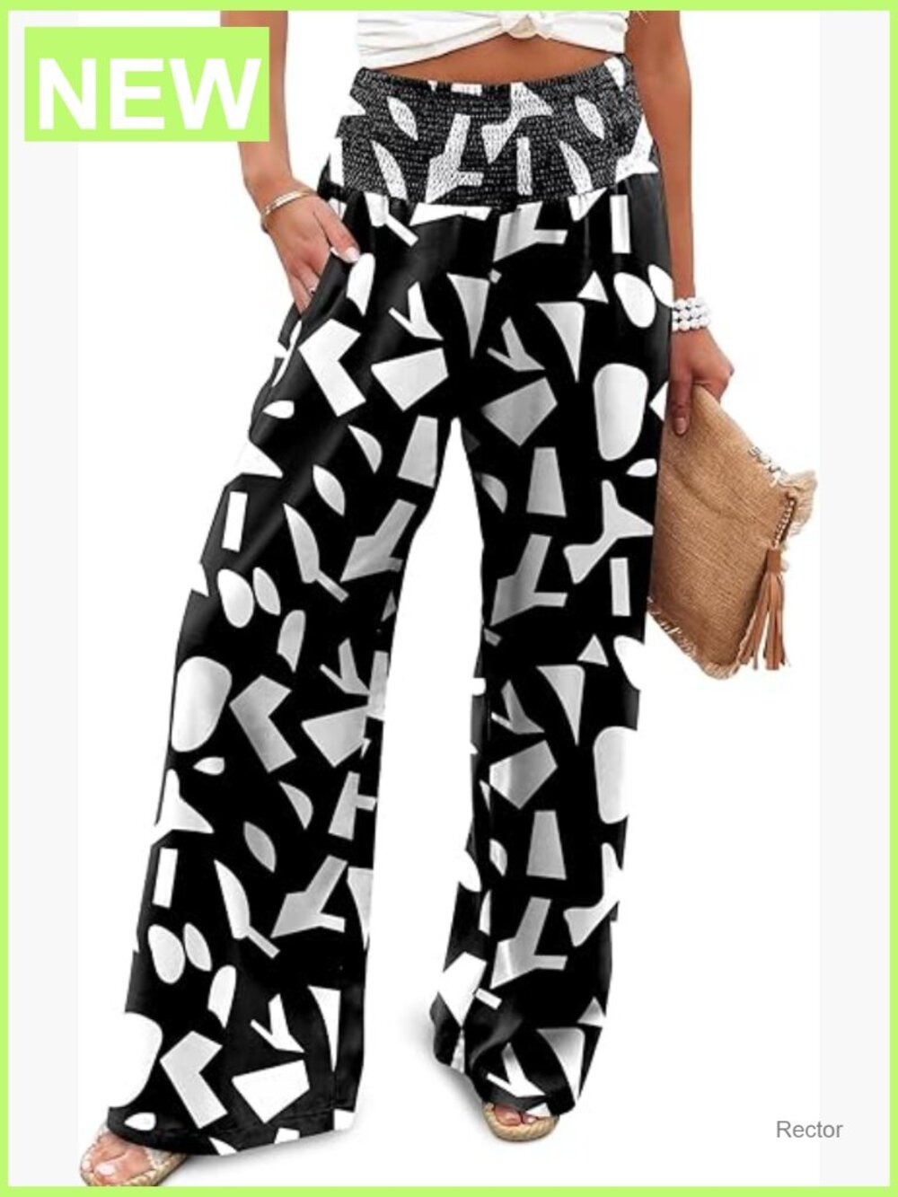 Wide Leg Pants High Waisted Palazzo Trousers Flowy Summer Casual Travel Beach